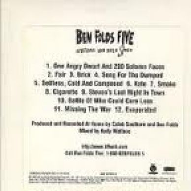 RARE BEN FOLDS FIVE CD WHATEVER &amp; EVER AMEN WHITE PROMO
